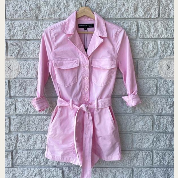 Veronica Beard Pants - NWT - Veronica Beard Winifred pink romper size small - Chablis (light pink)